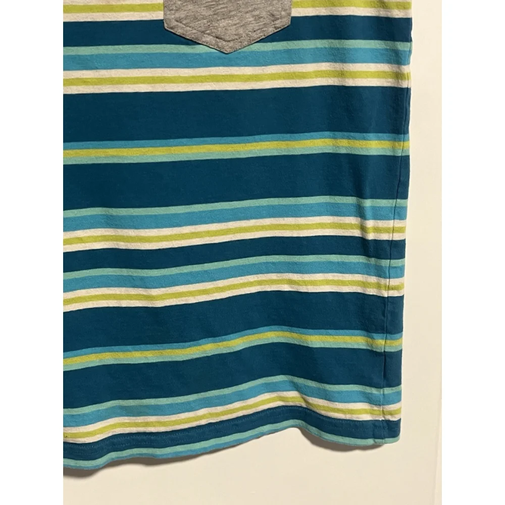 The Children's Place Boys Striped Tank Top Blue Green L 10/12
